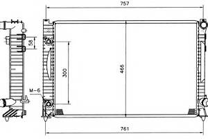 Радиатор охлаждения двигателя  для моделей: AUDI (A6, A6)
