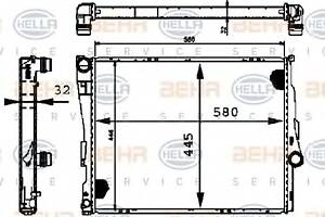 Радиатор охлаждения двигателя для моделей: BMW (3-Series, 3-Series,3-Series,3-Series,3-Series,Z4,Z4), BMW (BRILLIANCE)