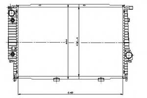 Радіатор охолодження двигуна для моделей: BMW (5-Series, 5-Series, 7-Series, 7-Series)