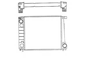 Радиатор охлаждения двигателя для моделей: BMW (5-Series)