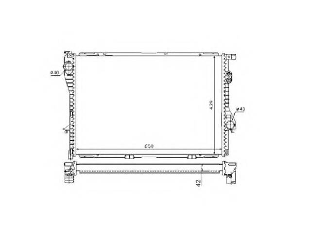 Радиатор охлаждения двигателя для моделей: BMW (5-Series)
