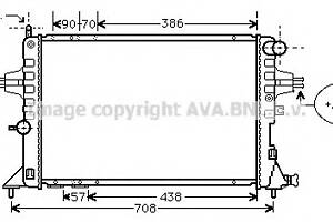 Радиатор охлаждения двигателя для моделей: CHEVROLET (ASTRA, ASTRA), OPEL (ASTRA,ASTRA,ASTRA,ZAFIRA,ASTRA,ASTRA,ASTRA),