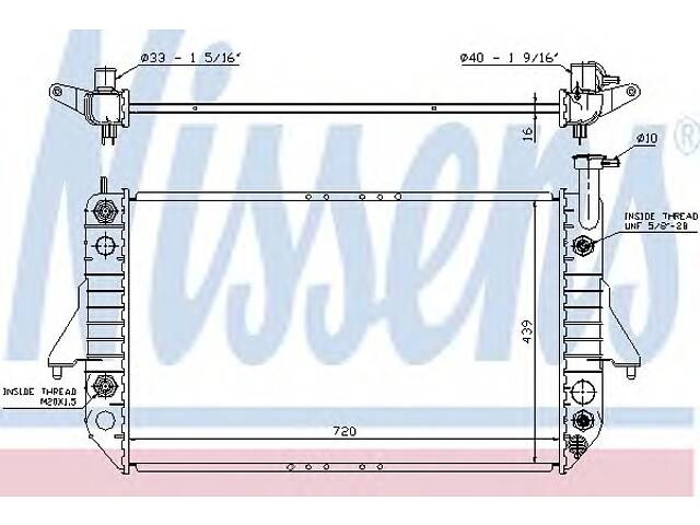 Радиатор охлаждения двигателя для моделей: CHEVROLET (ASTRO, ASTRO), GMC (SAFARI)