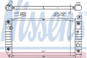 Радіатор охолодження двигуна для моделей: CHEVROLET (BLAZER, S10), GMC (JIMMY)
