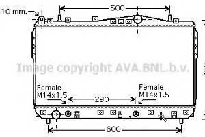 Радиатор охлаждения двигателя для моделей: CHEVROLET (LACETTI, NUBIRA,NUBIRA), DAEWOO (NUBIRA,LACETTI,NUBIRA,LACETTI)