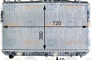 Радиатор охлаждения двигателя для моделей: CHEVROLET (LACETTI, NUBIRA,NUBIRA), DAEWOO (NUBIRA,LACETTI)