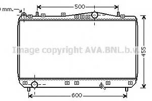 Радиатор охлаждения двигателя для моделей: CHEVROLET (REZZO), DAEWOO (REZZO)