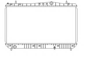 Радиатор охлаждения двигателя для моделей: CHEVROLET (REZZO), DAEWOO (REZZO)