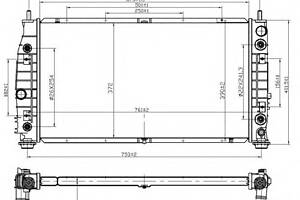 Радиатор охлаждения двигателя для моделей: CHRYSLER (300-M)