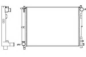 Радіатор охолодження двигуна для моделей: CHRYSLER (VOYAGER)