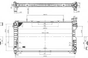 Радіатор охолодження двигуна для моделей: CHRYSLER (VOYAGER)