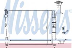 Радиатор охлаждения двигателя для моделей: CITROËN (AX)
