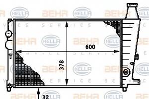 Радиатор охлаждения двигателя для моделей: CITROËN (BX, BX)