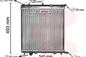 Радиатор охлаждения двигателя для моделей: CITROËN (C3, C3,C2), PEUGEOT (1007,207,207,207)