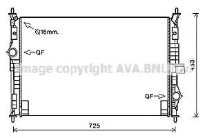 Радиатор охлаждения двигателя для моделей: CITROËN (C4, C4), PEUGEOT (308,308)