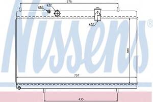 Радиатор охлаждения двигателя для моделей: CITROËN (C5, C5,C6,C5,C5), PEUGEOT (407,407,407)