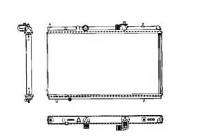 Радіатор охолодження двигуна для моделей: CITROËN (C5, C5, C8), LANCIA (PHEDRA), PEUGEOT (607,807)