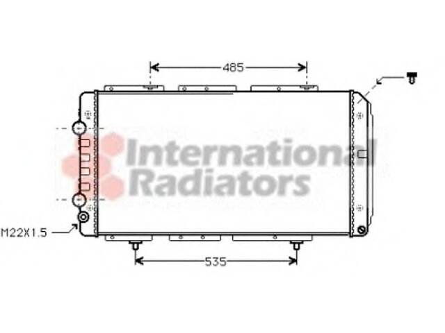 Радіатор охолодження двигуна для моделей: CITROËN (JUMPER, JUMPER), FIAT (DUCATO, DUCATO, DUCATO), PEUGEOT (BOXER)