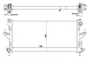 Радиатор охлаждения двигателя для моделей: CITROËN (JUMPER, JUMPER,JUMPER), FIAT (DUCATO,DUCATO,DUCATO), PEUGEOT (BOXER