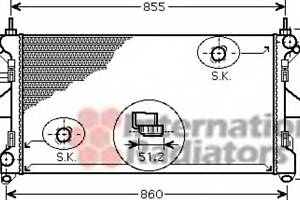 Радиатор охлаждения двигателя для моделей: CITROËN (JUMPER, JUMPER,JUMPER), FIAT (DUCATO,DUCATO,DUCATO), PEUGEOT (BOXER
