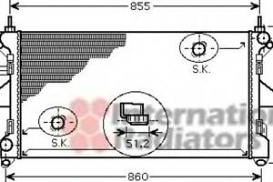 Радиатор охлаждения двигателя для моделей: CITROËN (JUMPER, JUMPER,JUMPER), FIAT (DUCATO,DUCATO,DUCATO), PEUGEOT (BOXER