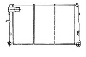 Радиатор охлаждения двигателя  для моделей: CITROËN (XM, XM), PEUGEOT (605)