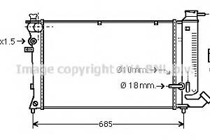 Радиатор охлаждения двигателя для моделей: CITROËN (ZX), PEUGEOT (306,306)