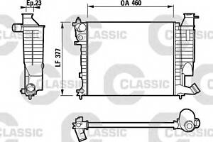 Радиатор охлаждения двигателя для моделей: CITROËN (ZX, XSARA,XSARA,XSARA,ZX), PEUGEOT (306,306,306,306)