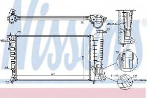 Радиатор охлаждения двигателя для моделей: CITROËN (ZX, ZX), PEUGEOT (306,306)