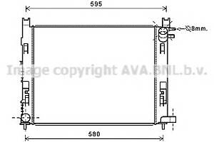 Радиатор охлаждения двигателя для моделей: DACIA (LODGY, DOKKER,SANDERO,DOKKER,LOGAN,LOGAN), RENAULT (CLIO,CLIO,CAPTUR)