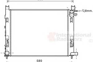 Радиатор охлаждения двигателя для моделей: DACIA (LODGY, DOKKER,SANDERO,DOKKER,LOGAN,LOGAN), RENAULT (CLIO,CLIO,CAPTUR)