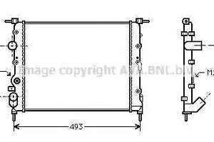 Радиатор охлаждения двигателя для моделей: DACIA (LOGAN), NISSAN (KUBISTAR,KUBISTAR), RENAULT (MEGANE,MEGANE,MEGANE,ME