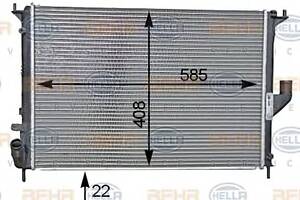 Радиатор охлаждения двигателя для моделей: DACIA (LOGAN, LOGAN,SANDERO,LOGAN,LOGAN), MAHINDRA RENAULT (LOGAN,VERITO)