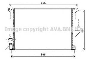 Радиатор охлаждения двигателя для моделей: DACIA (LOGAN, LOGAN,SANDERO,LOGAN,LOGAN,DUSTER), RENAULT (LOGAN,SANDERO-STEP