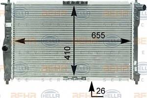 Радиатор охлаждения двигателя для моделей: DAEWOO (LANOS, LANOS)
