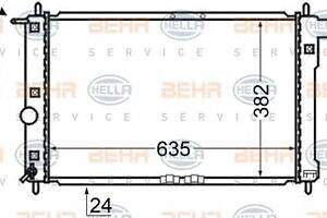 Радиатор охлаждения двигателя для моделей: DAEWOO (LANOS, LANOS)