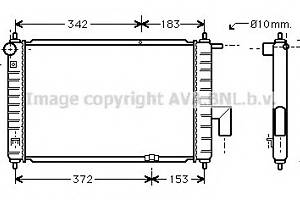 Радиатор охлаждения двигателя для моделей: DAEWOO (MATIZ)