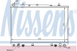 Радиатор охлаждения двигателя для моделей: DAEWOO (MUSSO), SSANGYONG (MUSSO)