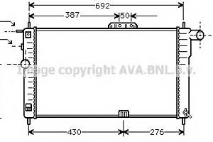 Радиатор охлаждения двигателя для моделей: DAEWOO (NEXIA, NEXIA,CIELO)