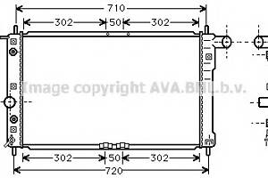 Радіатор охолодження двигуна для моделей: DAEWOO (NUBIRA, NUBIRA, LEGANZA, NUBIRA)