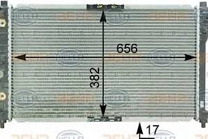Радіатор охолодження двигуна для моделей: DAEWOO (NUBIRA, NUBIRA, NUBIRA)