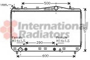 Радиатор охлаждения двигателя для моделей: DAEWOO (REZZO)