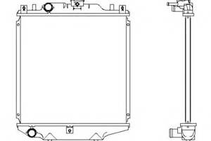 Радиатор охлаждения двигателя для моделей: DAEWOO (TICO), SUZUKI (ALTO)