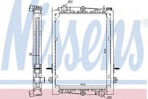 Радиатор охлаждения двигателя для моделей: DAF (75, 65,65,75,85)
