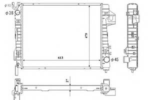 Радиатор охлаждения двигателя для моделей: DODGE (RAM)