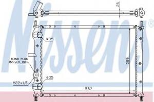 Радиатор охлаждения двигателя для моделей: FIAT (BRAVA, BRAVO,MAREA,MAREA,MULTIPLA)