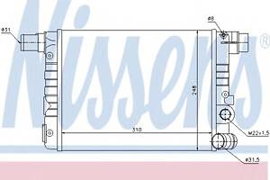 Радіатор охолодження двигуна для моделей: FIAT (CINQUECENTO)