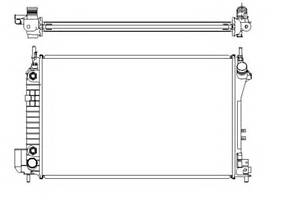 Радиатор охлаждения двигателя для моделей: FIAT (CROMA), OPEL (VECTRA,VECTRA,SIGNUM,VECTRA), SAAB (9-3,9-3,9-3,9-3X),