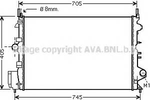 Радіатор охолодження двигуна для моделей: FIAT (CROMA), OPEL (VECTRA, VECTRA, SIGNUM, VECTRA), VAUXHALL (VECTRA, VECTRA, S
