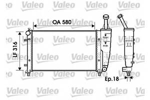 Радиатор охлаждения двигателя для моделей: FIAT (IDEA), LANCIA (YPSILON)